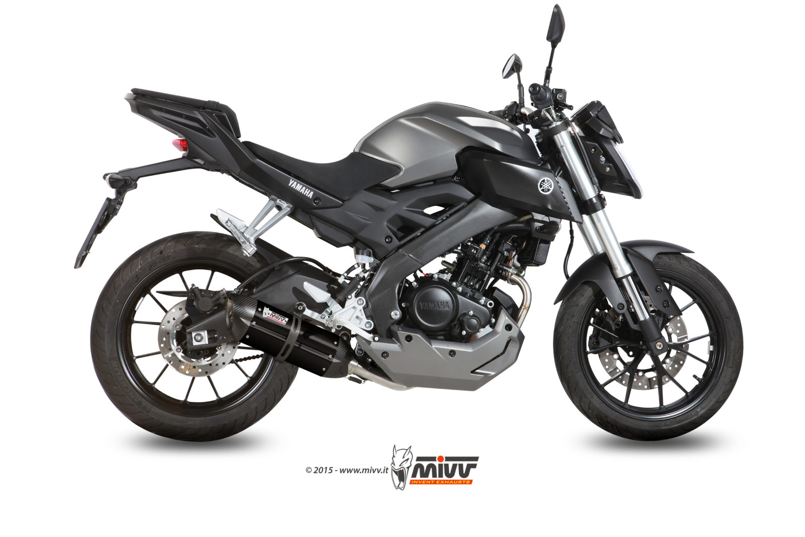 Scarico YAMAHA MT-125 Mivv Suono Inox Nero Y.047.L9