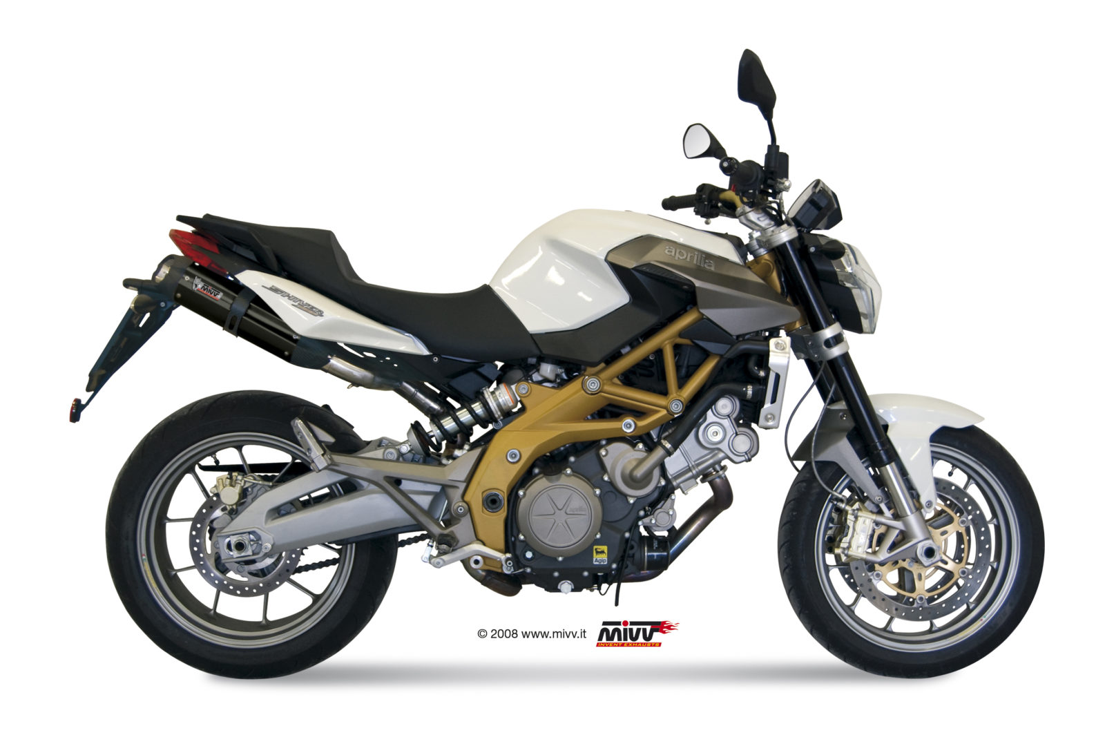 Scarico APRILIA SHIVER 750 Mivv Suono Inox Nero A.006.L9