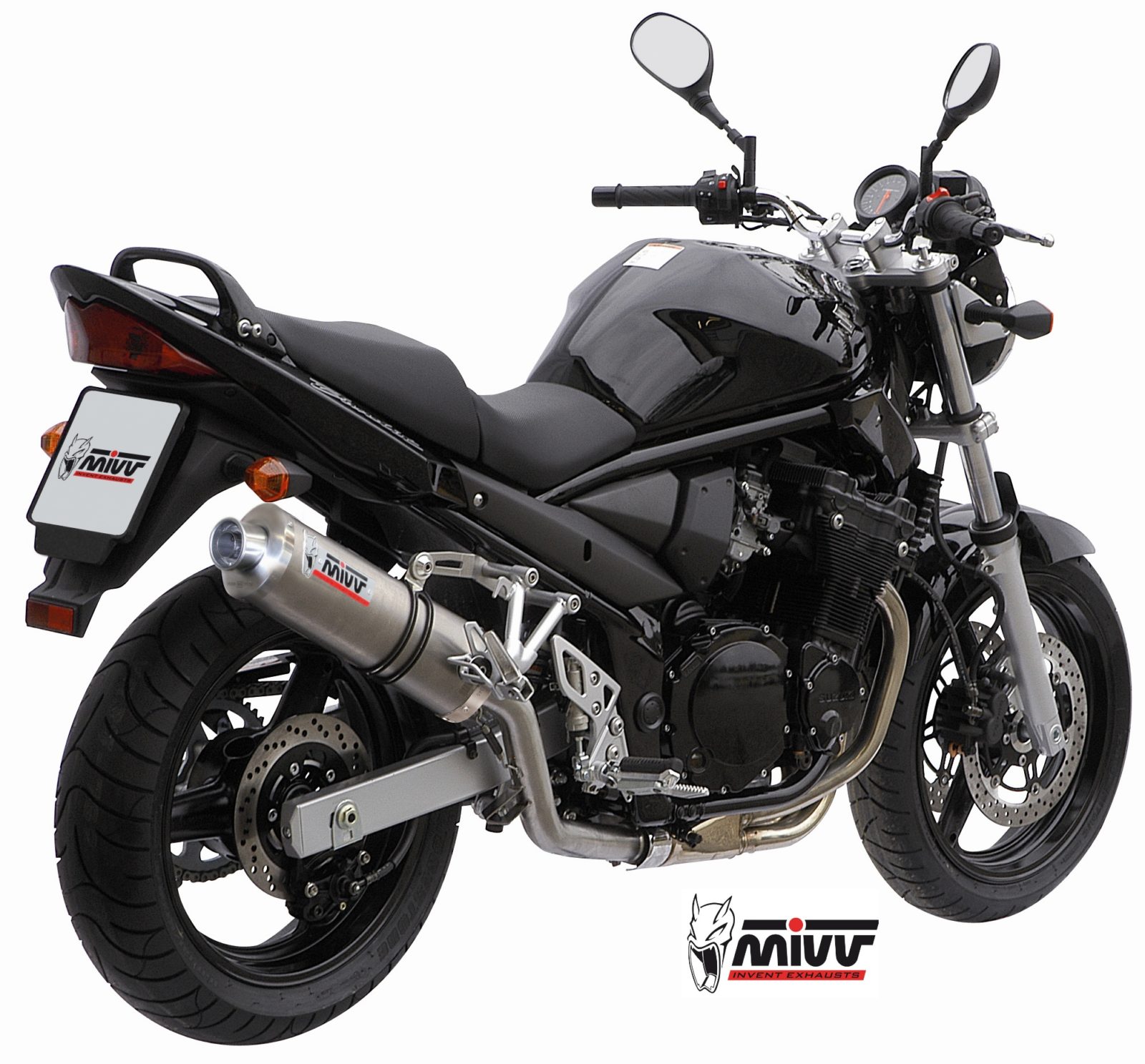 Pot d&rsquo;&eacute;chappement SUZUKI GSF 650 BANDIT Mivv Oval Inox AS.017.LX1