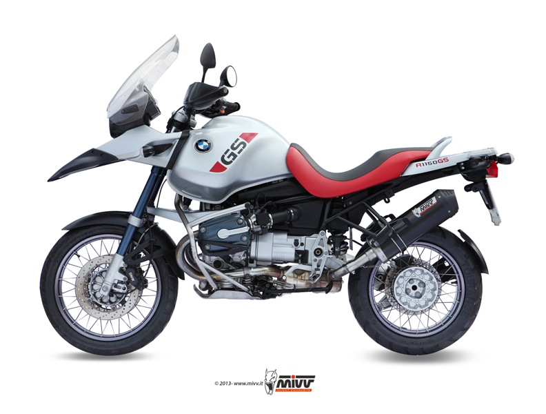 Pot d&rsquo;&eacute;chappement BMW R 1150 GS / ADVENTURE Mivv Oval Carbone avec embout carbone B.015.LEC
