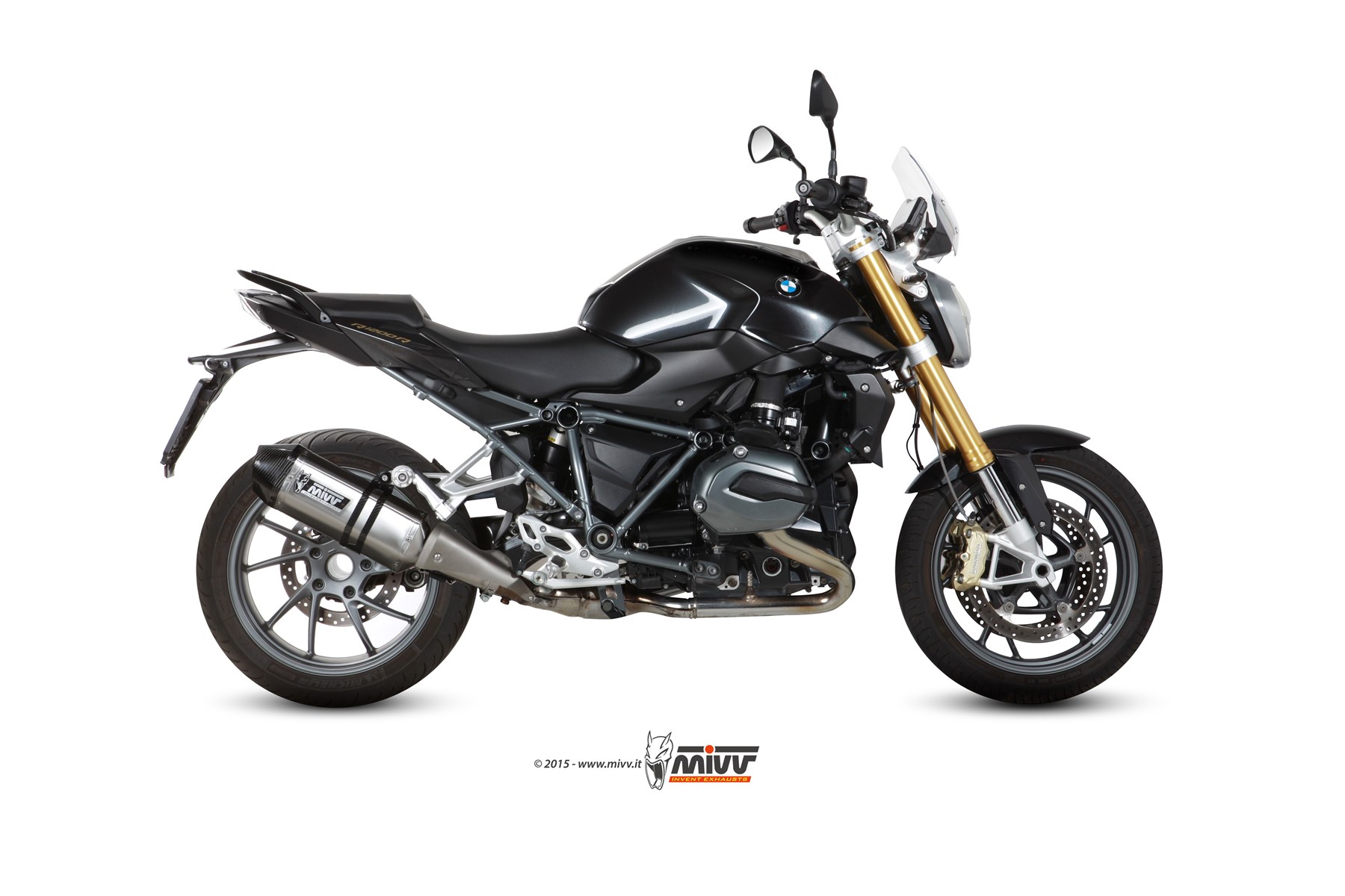 Pot d&rsquo;&eacute;chappement BMW R 1200 R Mivv Speed Edge Inox B.026.LRX