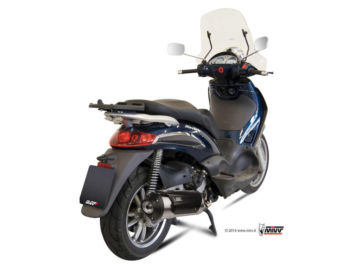 Pot d&rsquo;&eacute;chappement PIAGGIO BEVERLY 500 Mivv Urban Inox C.GL.0009.B