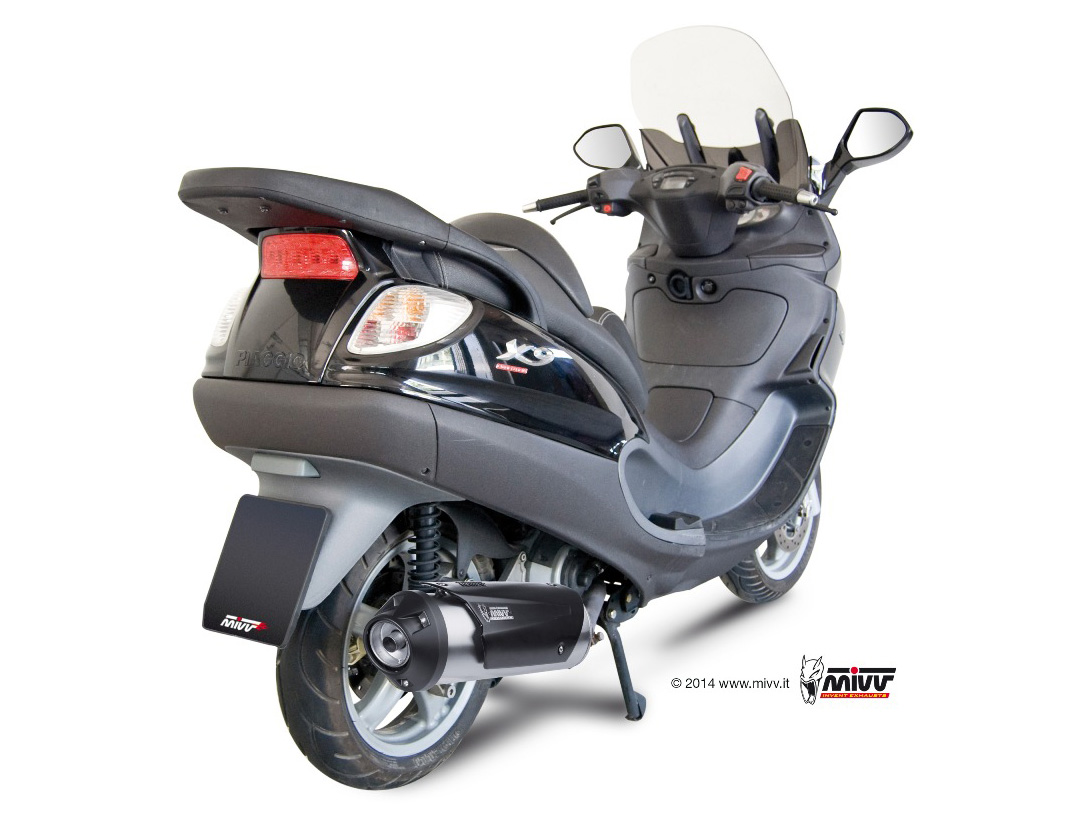 Pot d&rsquo;&eacute;chappement PIAGGIO X9 200 Mivv Urban Inox C.PG.0017.B