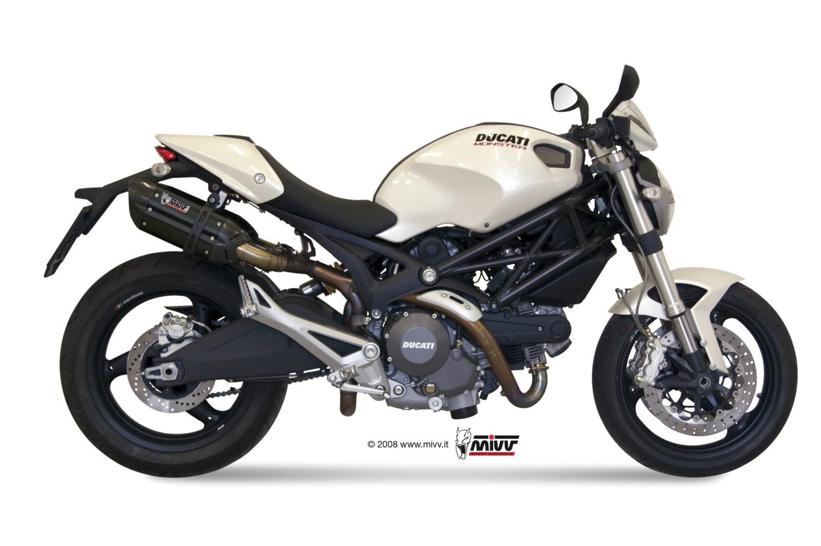 Scarico DUCATI MONSTER 696 Mivv Suono Inox Nero D.023.L9