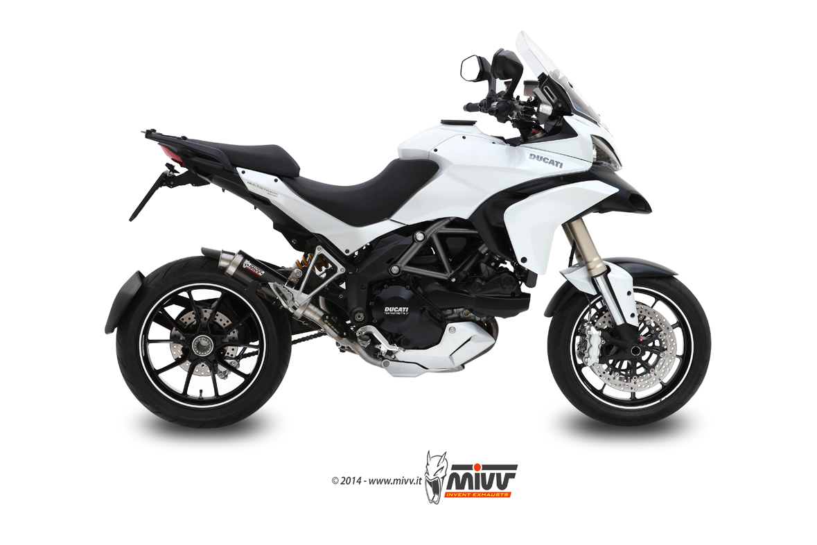 Scarico DUCATI MULTISTRADA 1200 Mivv Gp A&ccedil;o inoxid&aacute;vel preto D.027.LXB