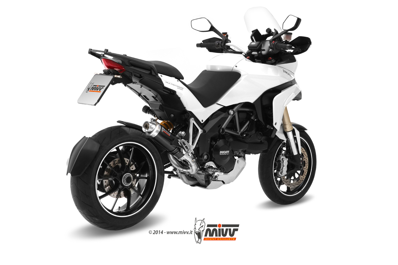 Scarico DUCATI MULTISTRADA 1200 Mivv Gp A&ccedil;o inoxid&aacute;vel preto D.027.LXB