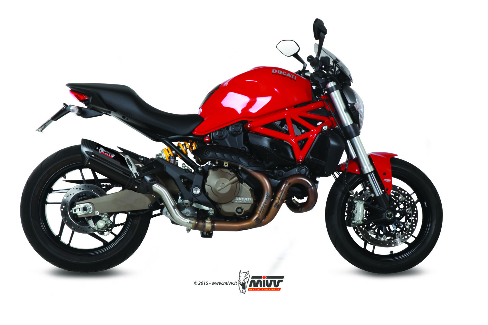 Scarico DUCATI MONSTER 821 Mivv Suono A&ccedil;o inoxid&aacute;vel preto D.030.L9