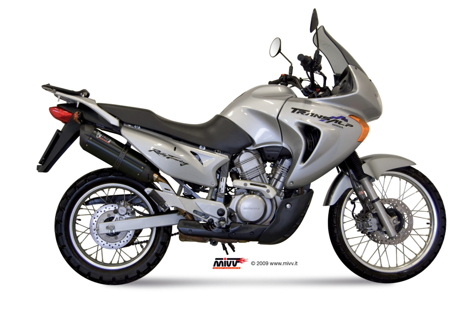 Pot d&rsquo;&eacute;chappement HONDA XLV 650 TRANSALP Mivv Suono Inox noir H.023.L9