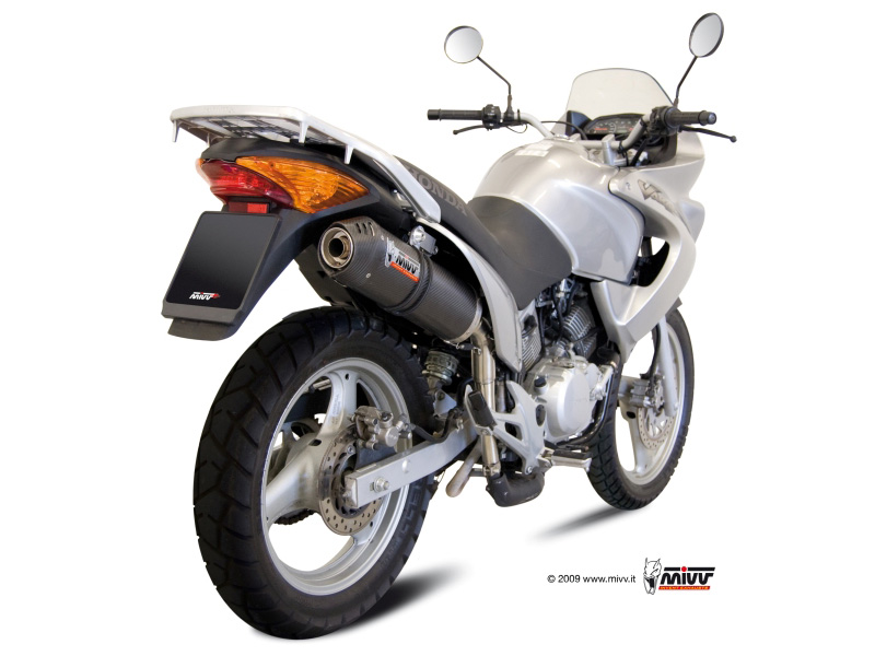 Escape HONDA XL 125 VARADERO Mivv Oval Carbono con tapa de carbono H.044.L3C