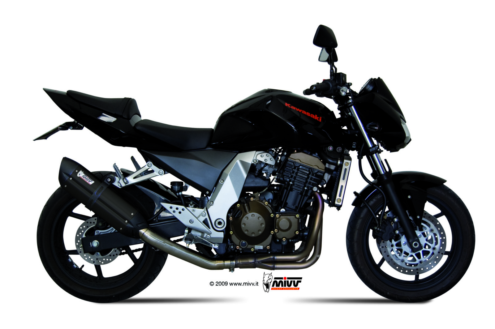 Scarico KAWASAKI Z 750 Mivv Suono 不锈钢黑色 K.011.L9