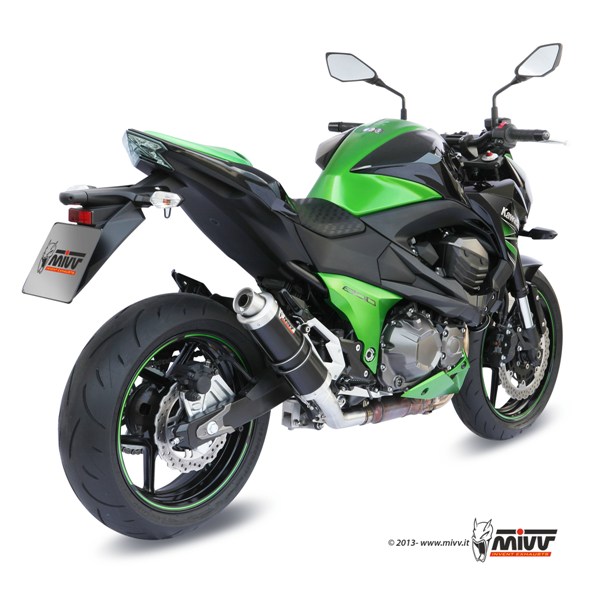 Scarico KAWASAKI Z 800 Mivv Gp 不锈钢黑色 K.032.LXB