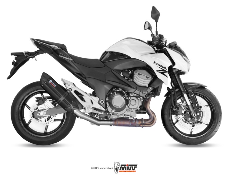 Scarico KAWASAKI Z 800 E Mivv Suono فولاذ أسود مقاوم للصدأ K.035.L9