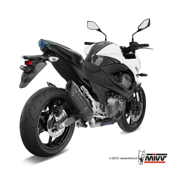 Scarico KAWASAKI Z 800 E Mivv Suono فولاذ أسود مقاوم للصدأ K.035.L9