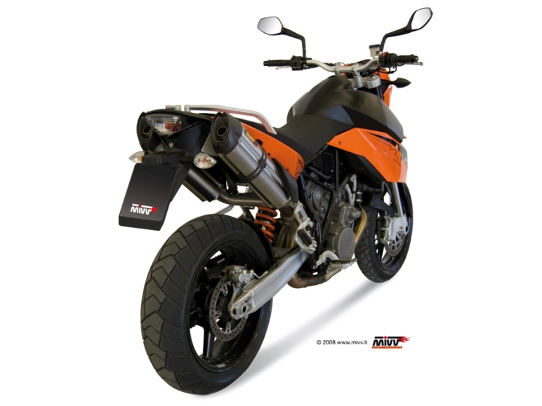 Pot d&rsquo;&eacute;chappement KTM LC8 950 SUPERMOTO R Mivv Suono Inox KT.005.L7