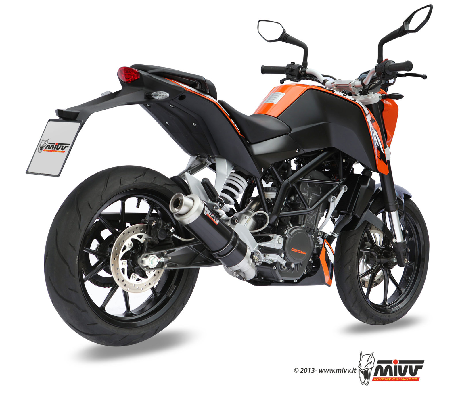 Scarico KTM 125 DUKE Mivv Gp 不锈钢黑色 KT.009.LXB