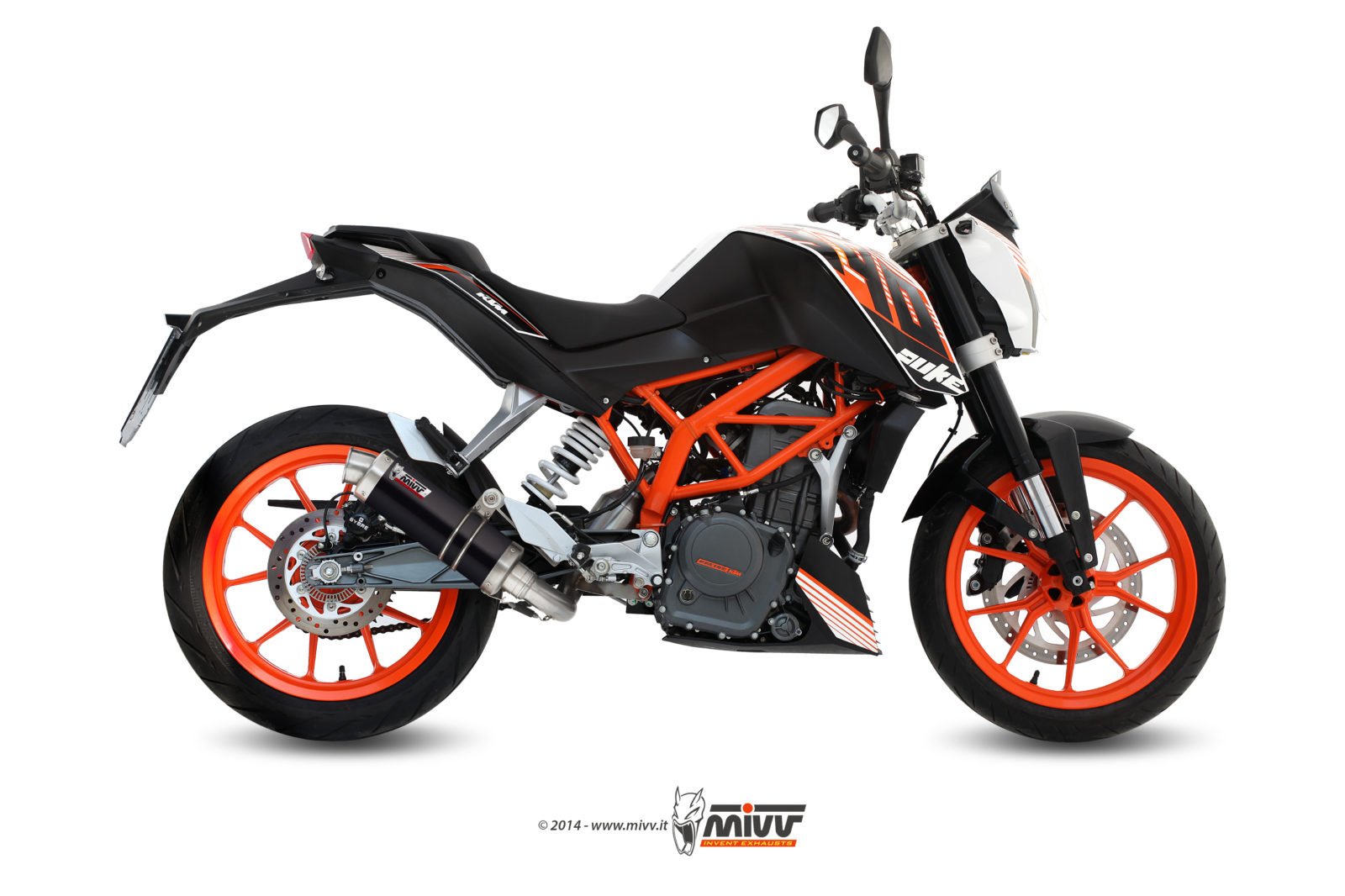KTM 390 DUKE Exhaust Mivv Gp Black stainless steel KT.012.LXB