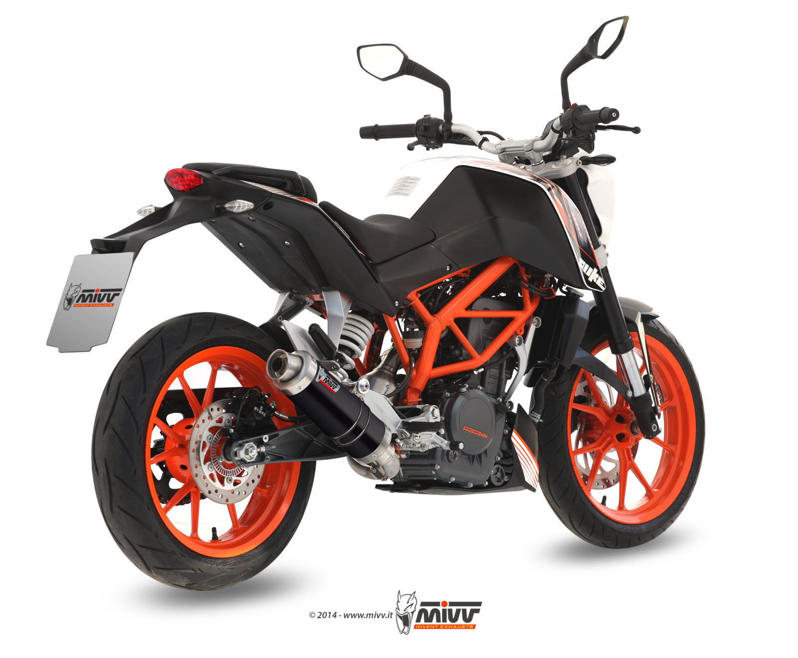 KTM 390 DUKE Exhaust Mivv Gp Black stainless steel KT.012.LXB