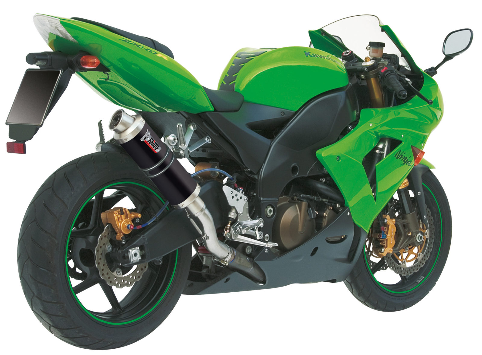 Auspuff KAWASAKI ZX-10 R / RR / SE Mivv Gp Schwarzer Edelstahl K.012.LXB