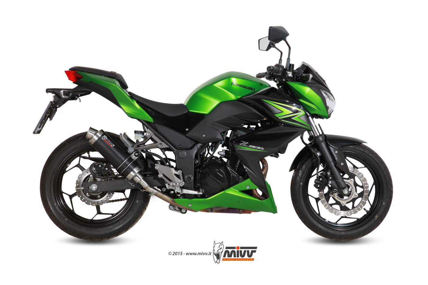 Escape KAWASAKI Z300 Mivv Gp Carbono K.038.L2S