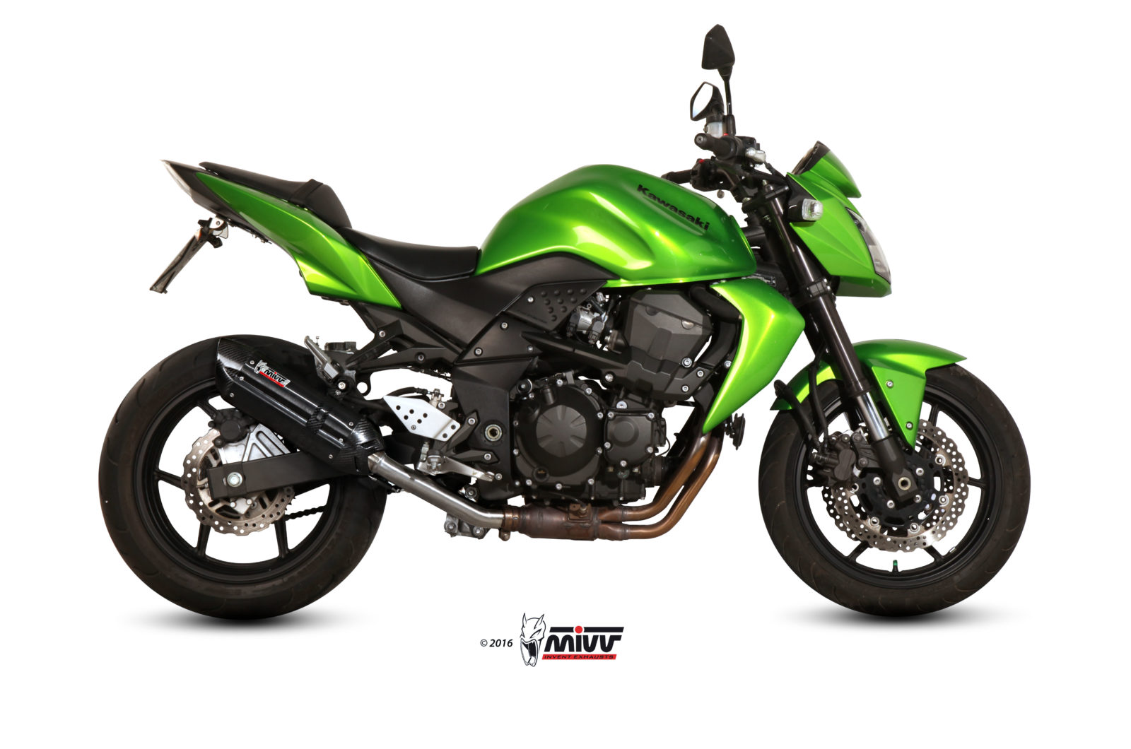 Scarico KAWASAKI Z 750 Mivv Suono فولاذ أسود مقاوم للصدأ K.018.L9