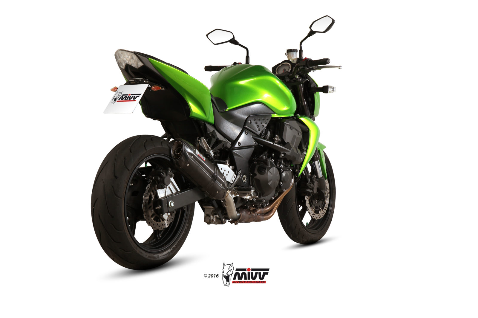 Scarico KAWASAKI Z 750 Mivv Suono فولاذ أسود مقاوم للصدأ K.018.L9
