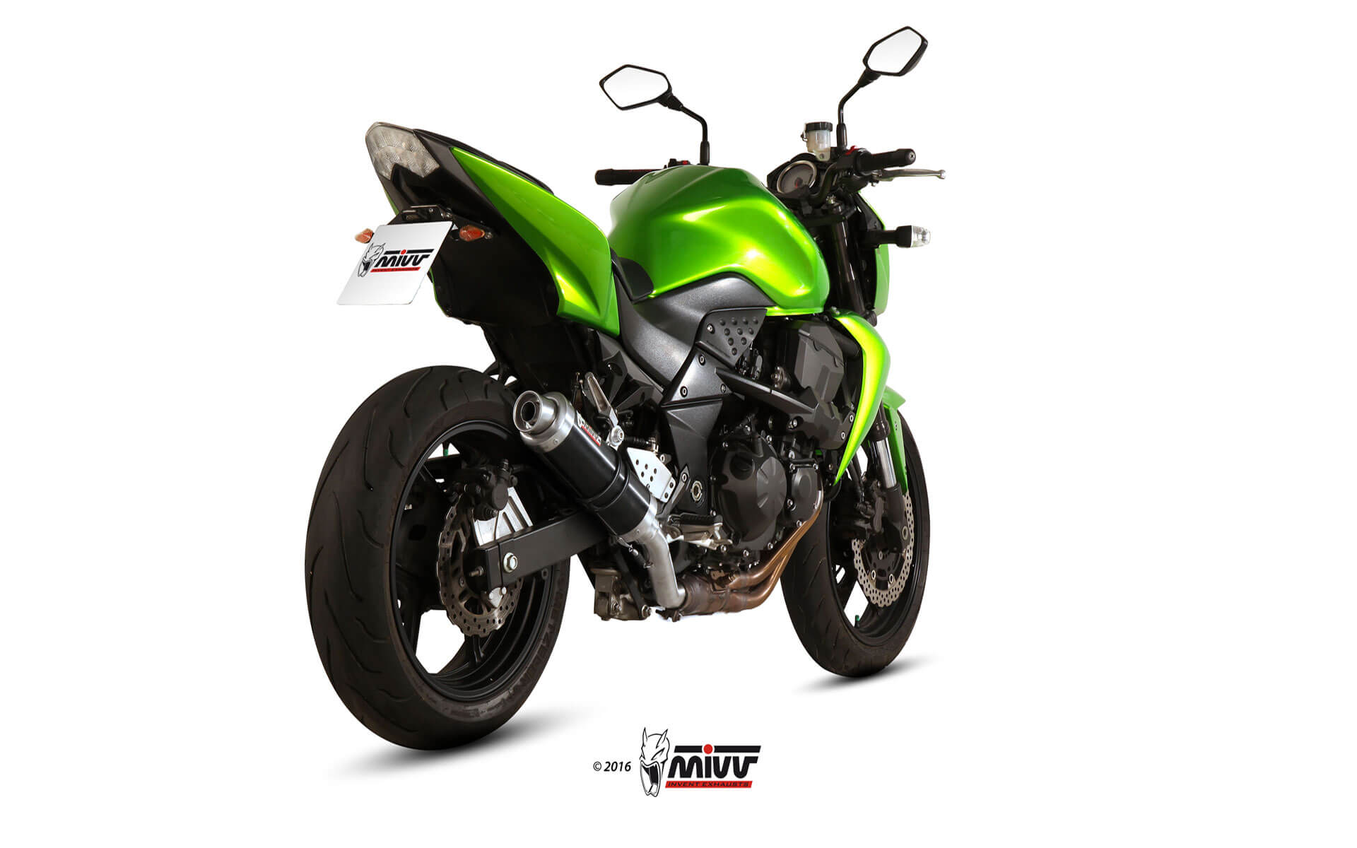 Pot d&rsquo;&eacute;chappement KAWASAKI Z 750 Mivv Gp Inox noir K.018.LXB