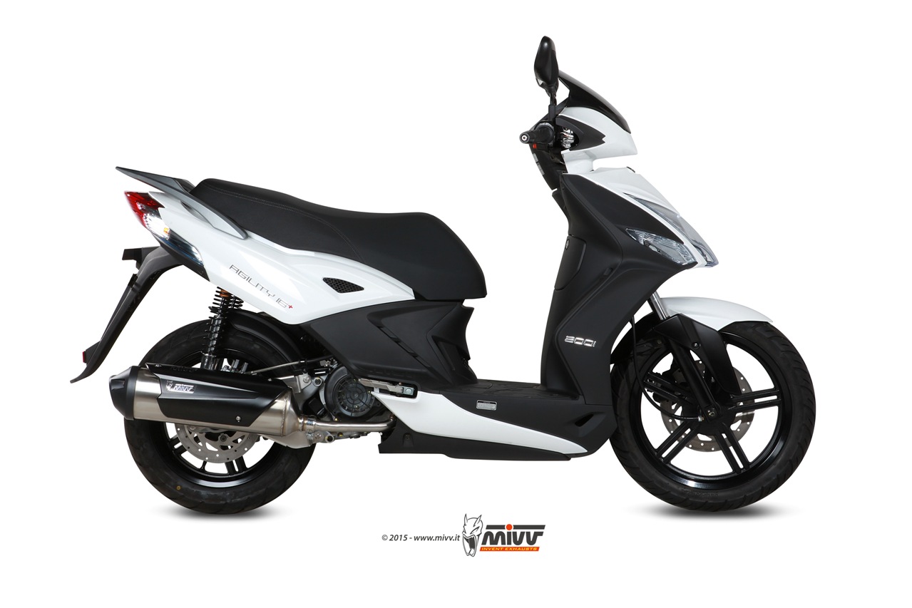 Pot d&rsquo;&eacute;chappement KYMCO AGILITY 200 R16+ Mivv Urban Inox C.KY.0015.K