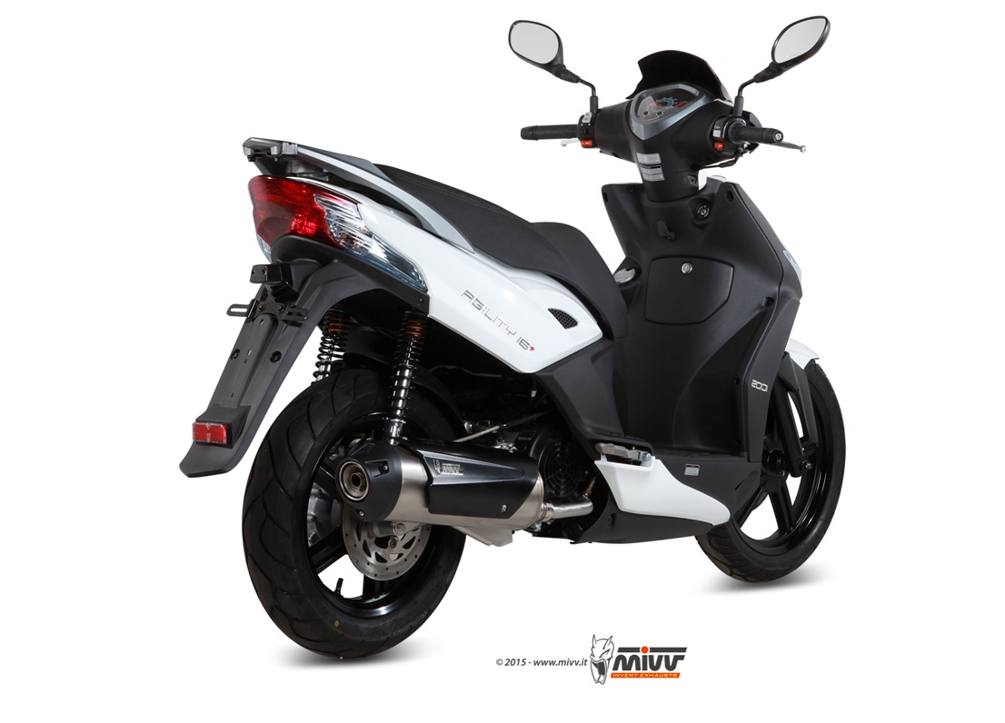 Pot d&rsquo;&eacute;chappement KYMCO AGILITY 200 R16+ Mivv Urban Inox C.KY.0015.K