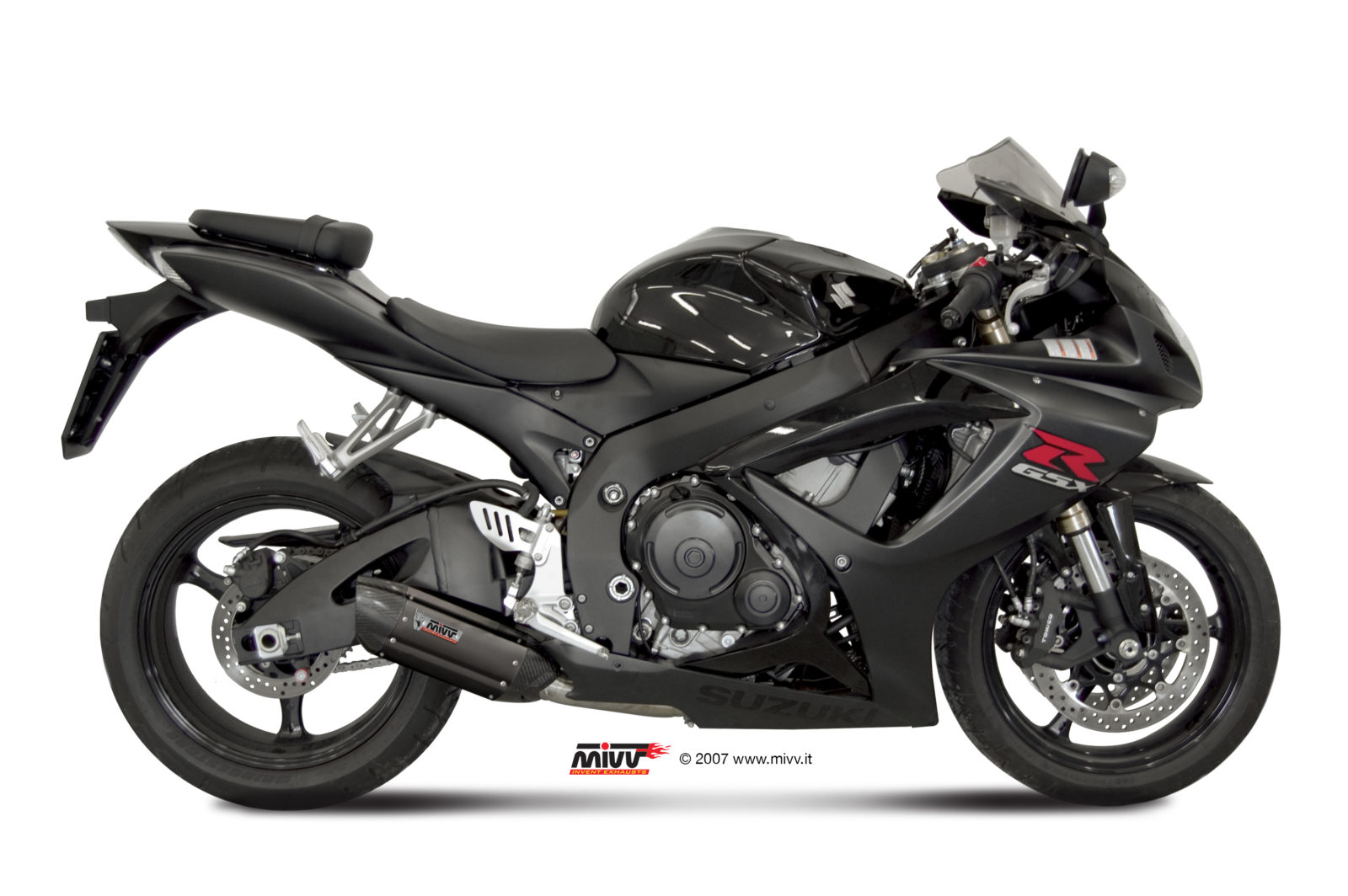 Scarico SUZUKI GSX-R 750 Mivv Suono فولاذ أسود مقاوم للصدأ S.021.L9