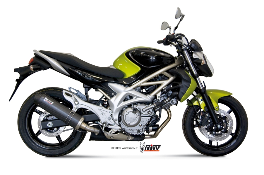Scarico SUZUKI GLADIUS Mivv Oval Carbonio con Coppa Carbonio S.035.L3C