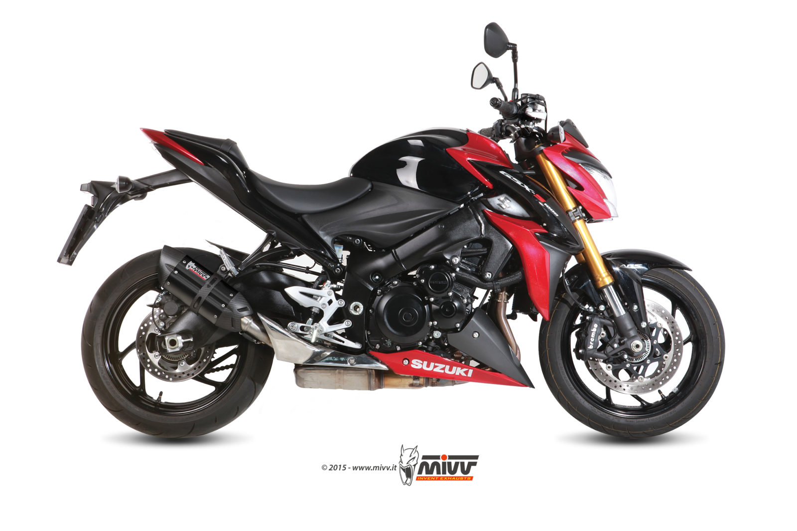 Pot d&rsquo;&eacute;chappement SUZUKI GSX-S 1000 F Mivv Suono Inox noir S.044.L9