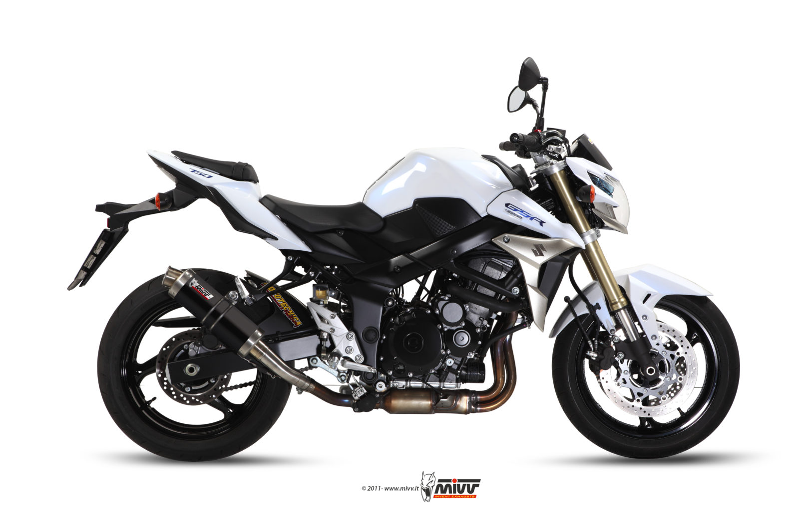 Scarico SUZUKI GSR 750 Mivv Gp 不锈钢黑色 S.037.LXB