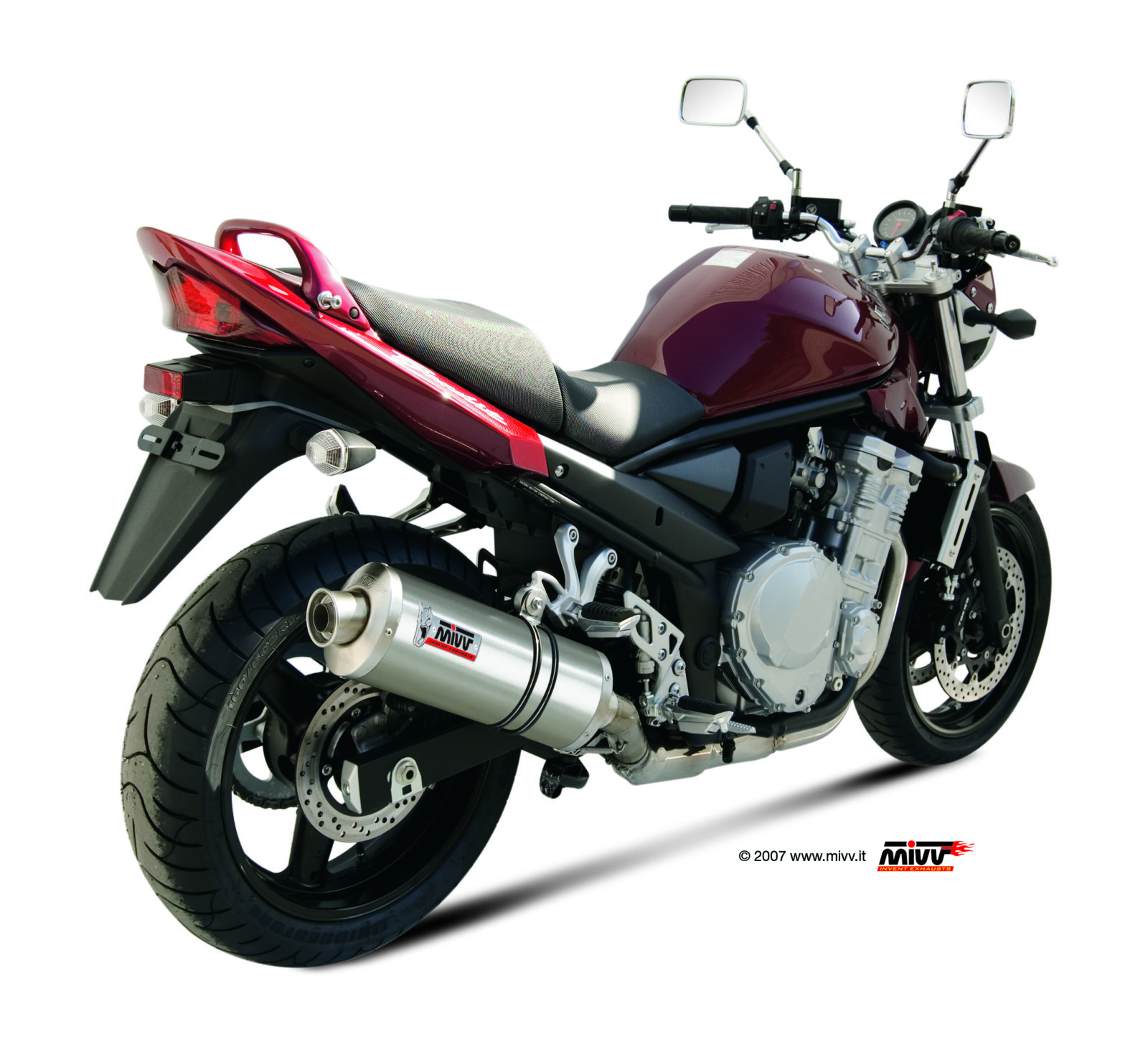 Scarico SUZUKI GSF 650 BANDIT Mivv Oval 不锈钢本色款 S.030.LX2