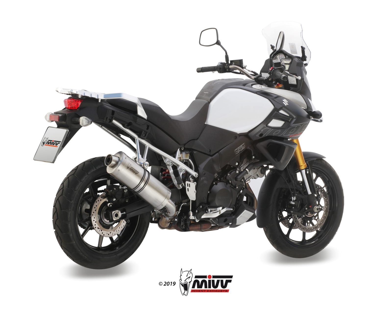 Pot d&rsquo;&eacute;chappement SUZUKI V-STROM 1000 Mivv Oval Inox S.042.LX2