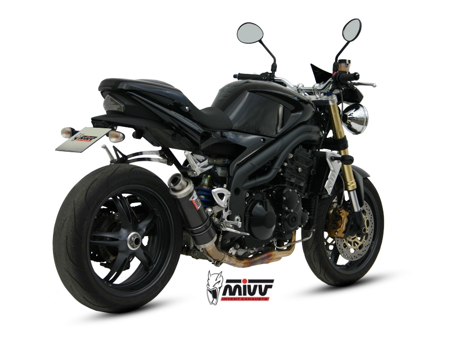Pot d&rsquo;&eacute;chappement TRIUMPH SPEED TRIPLE 1050 R / S / RS Mivv Gp Carbone T.005.L2S