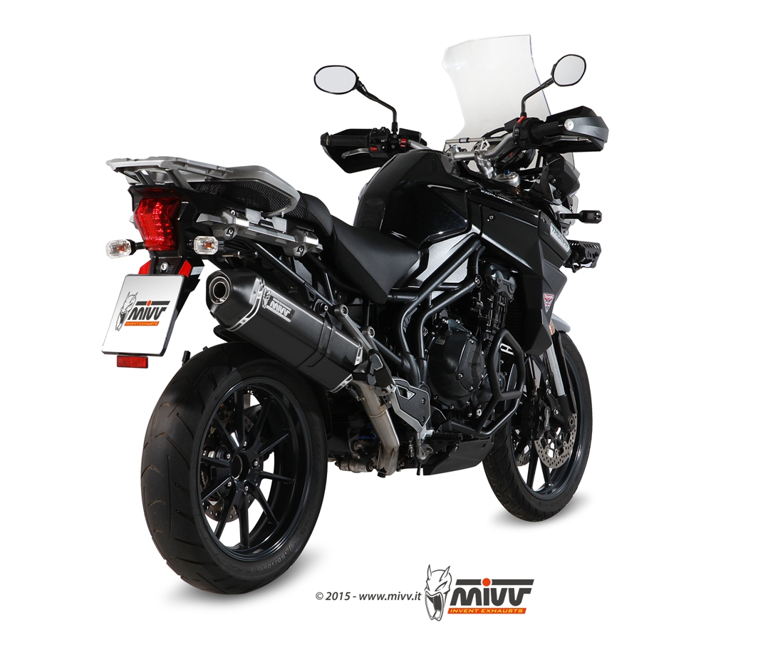 Scarico TRIUMPH TIGER 1200 Mivv Speed Edge Inox Nero T.013.LRB