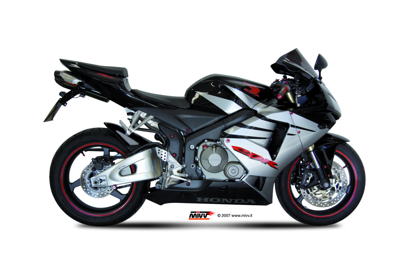 Scarico HONDA CBR 600 RR Mivv Suono فولاذ أسود مقاوم للصدأ UH.027.L9