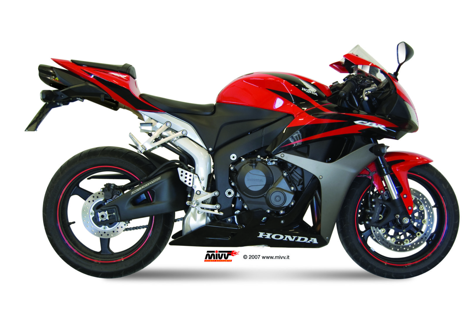Scarico HONDA CBR 600 RR Mivv Suono Inox Nero UH.037.L9