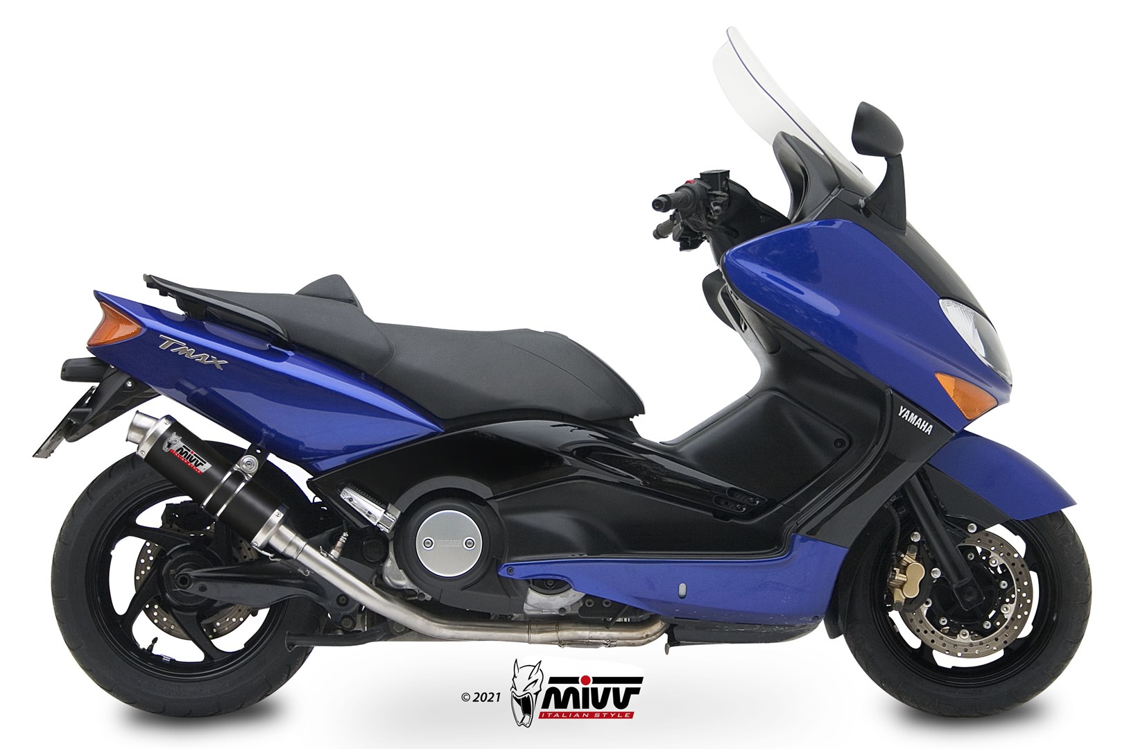 Scarico YAMAHA T-MAX 500 Mivv Gp Inox Nero Y.018.LXB