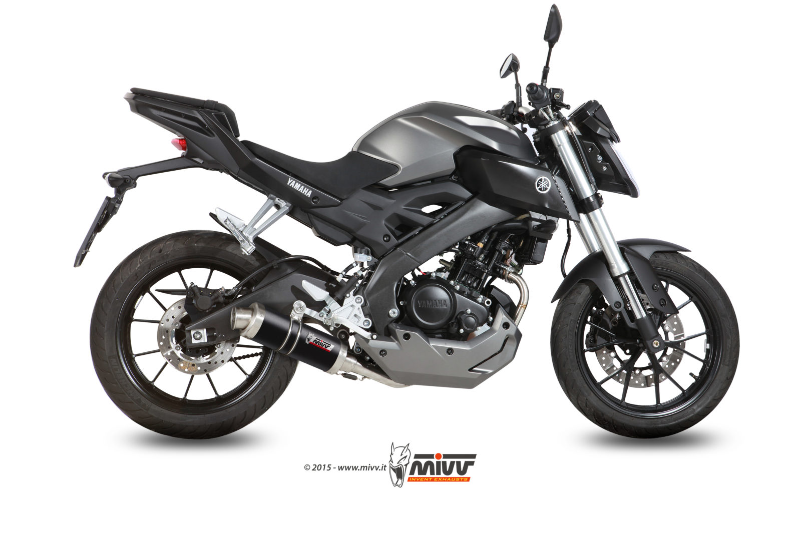 Scarico YAMAHA MT-125 Mivv Gp Inox Nero Y.047.LXB