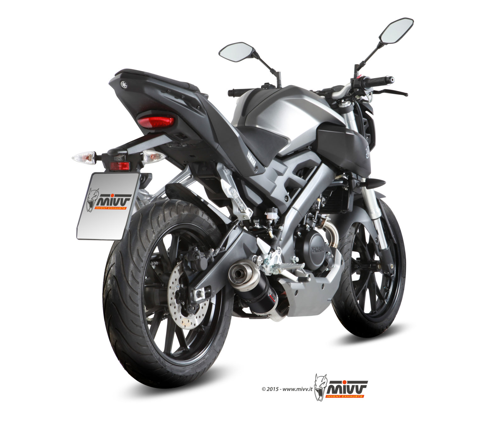 Scarico YAMAHA MT-125 Mivv Gp Inox Nero Y.047.LXB
