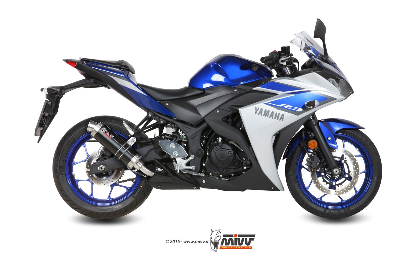 Escape YAMAHA YZF R3 Mivv Gp Inox negro Y.048.LXB