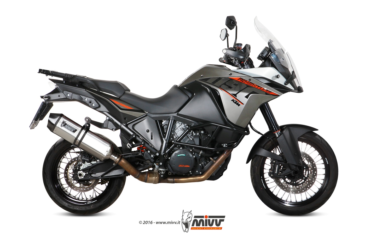 Scarico KTM 1190 ADVENTURE Mivv Speed Edge 不锈钢本色款 KT.017.LRX