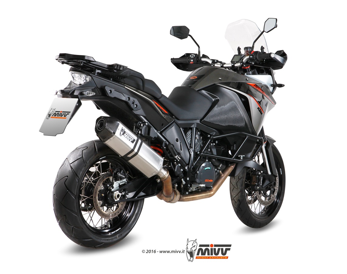 Scarico KTM 1190 ADVENTURE Mivv Speed Edge 不锈钢本色款 KT.017.LRX