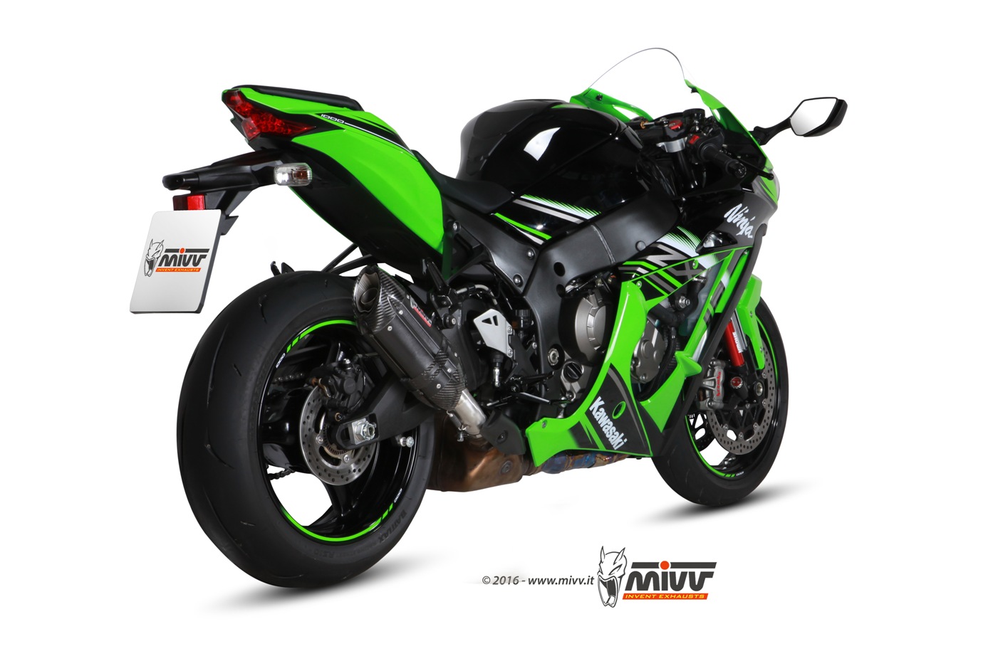 Scarico KAWASAKI ZX-10 R / RR / SE Mivv Suono Inox Nero K.042.L9