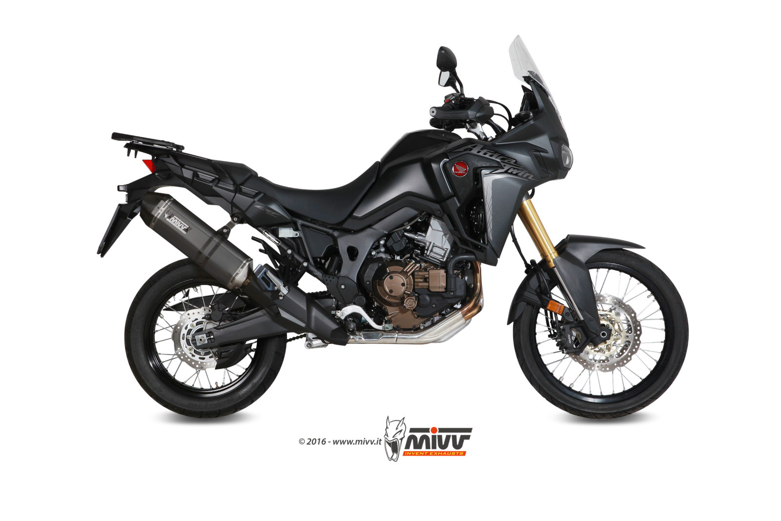 Scarico HONDA CRF 1000 L AFRICA TWIN Mivv Speed Edge 不锈钢黑色 H.059.LRB