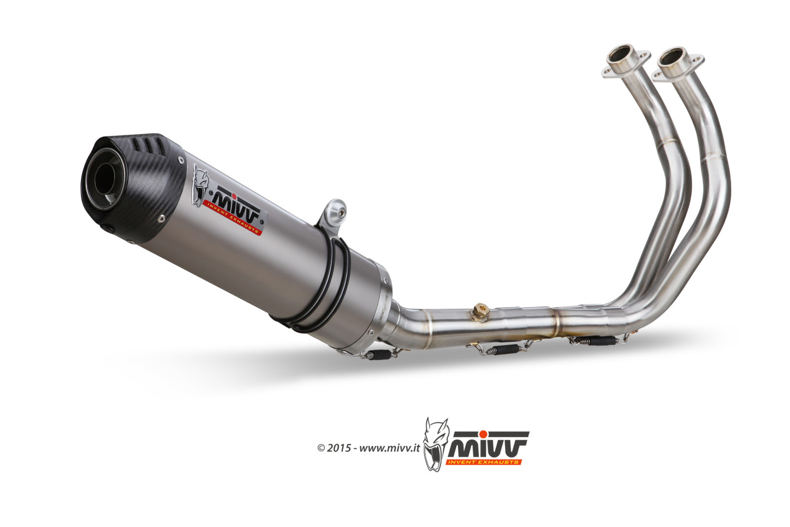 Scarico YAMAHA XSR 700 Mivv Oval Titanio con Coppa Carbonio Y.053.L4C