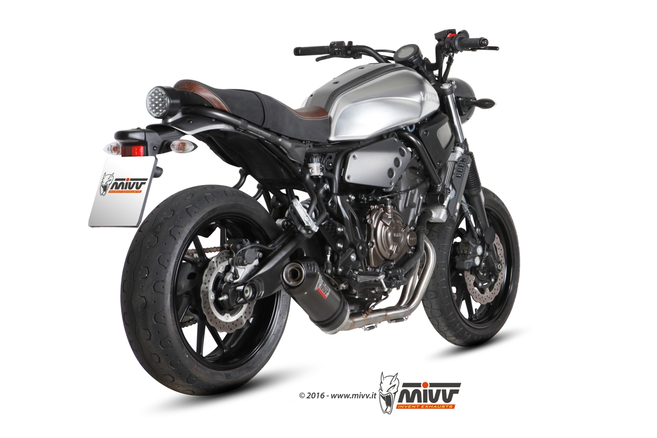 Scarico YAMAHA XSR 700 Mivv Oval Carbonio con Coppa Carbonio Y.053.L3C