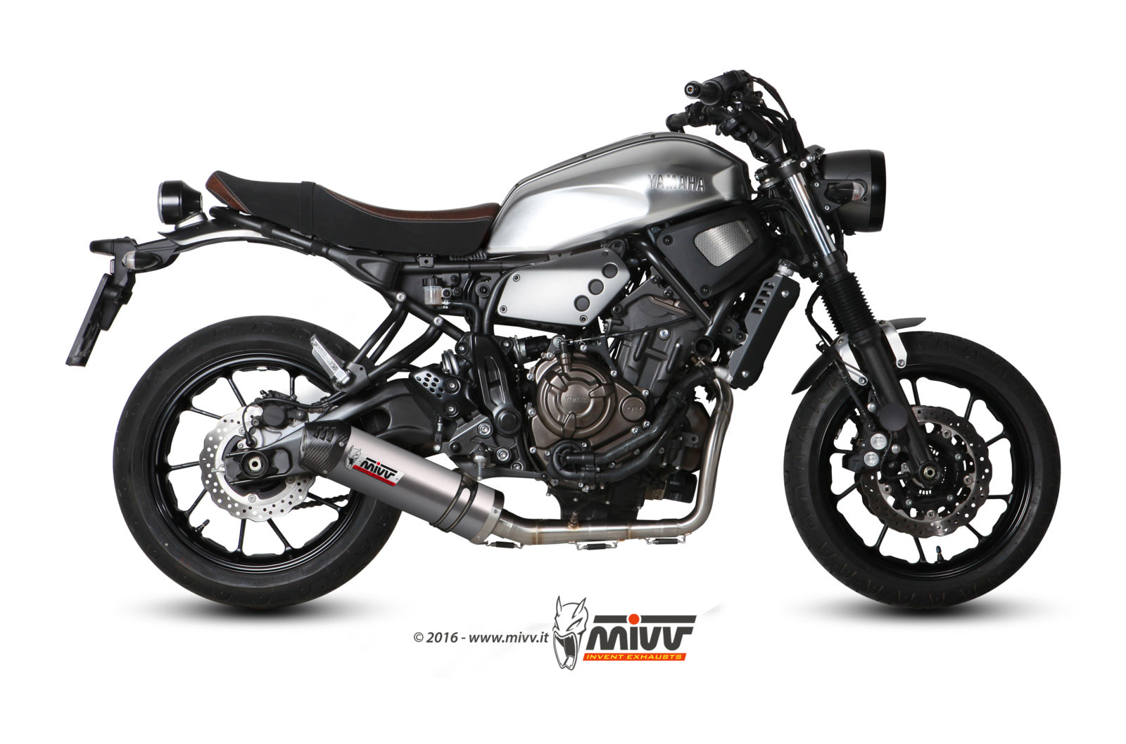 Scarico YAMAHA XSR 700 Mivv Oval Titanio con Coppa Carbonio Y.053.L4C