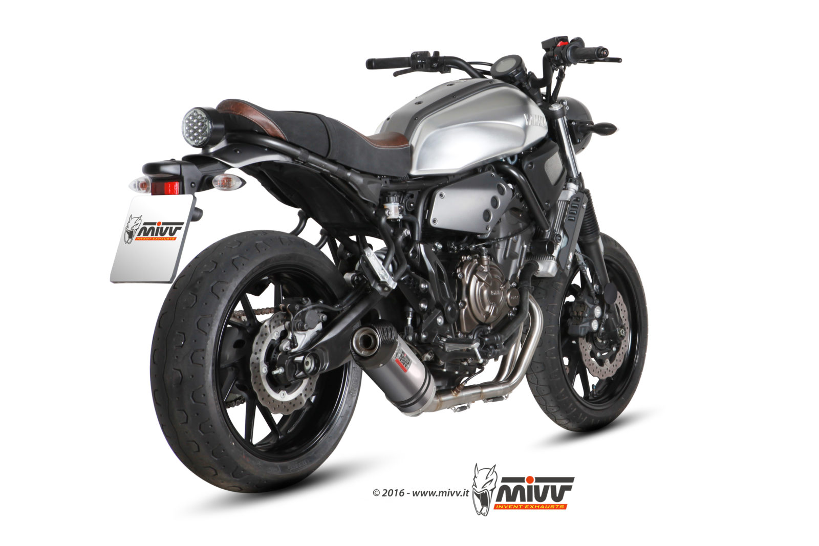 Scarico YAMAHA XSR 700 Mivv Oval Titanio con Coppa Carbonio Y.053.L4C